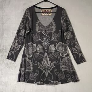 Amma Design Y2K Tunic Dress Top Medium Made in LA Artsy Grunge Rock